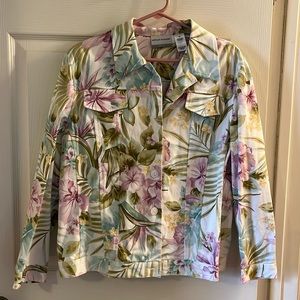 Alfred Dunner fitted floral jacket. Women’s 14 petite.